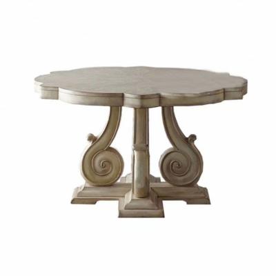 China Real French Style Furniture Custom French Designer Designs Antique Wood Dining Table for sale