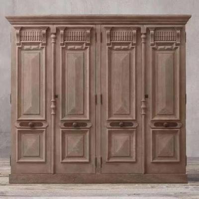 China Vintage Adjustable French Oak Bedroom Closet Custom Furniture (Size) for sale