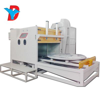 China Sand blasting process for small metal parts roll sand blasting device DY-1515P turntable sand blasting device cleaning equipment for sale