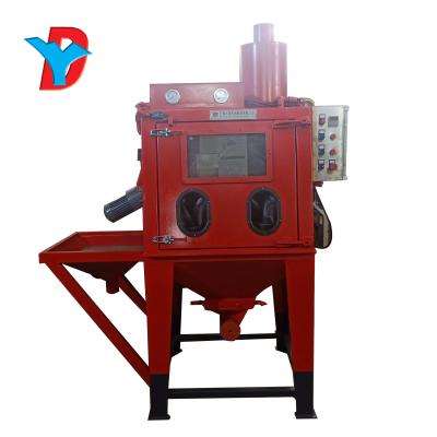 China Sand blasting process for small industrial used metal parts 9080A-2D machine sandblaster cleaning sandblasting machine for sale