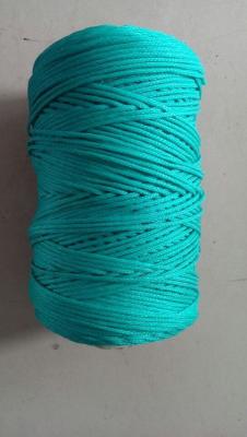 China 4mm Green PE Twine Braided Polyethylene Twine 190m/Kg-170kgf for sale