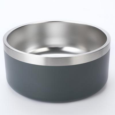 China 304 Stainless Steel Pet Feeder Dog Water Bowl OEM Odm Customs Service 304 Stainless Steel Silicon Mat Large Pet Feeder Dog Viable Food W for sale