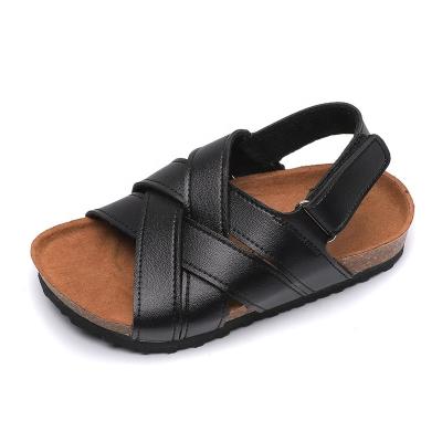 China Wholesale Anti-slippery Kids Toddler Boys Kids Sandals For Outdoor Summer With Comfy Cork Sole for sale