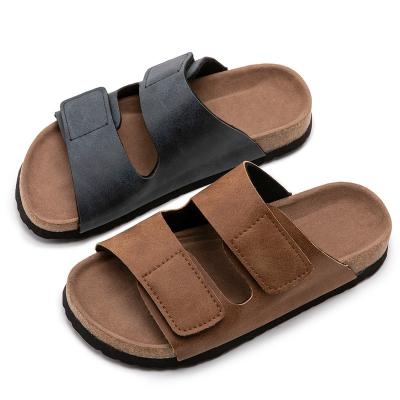 China Wholesale New Factory Summer Styles Boy's Slippers Cork Foot Bed Bio Sandals Boys Cushioning for sale