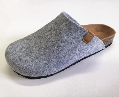 China ARCH BACK Quality Wholesale Leading Women's Felt Clogs Slippers For Indoor Outdoor With Bio Comfy Cork Footbed for sale