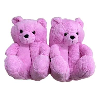 China New Design Women Plush Indoor Shoes Cushioning Indoor Shoes Teddy Bear Slippers Soft Animal Warm Cute Girls Bedroom Wholesale for sale