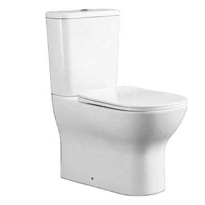 China Double-Flow Good Prices And High Quality Washdown 180mm Two Piece Strap, P-trap Toilet for sale