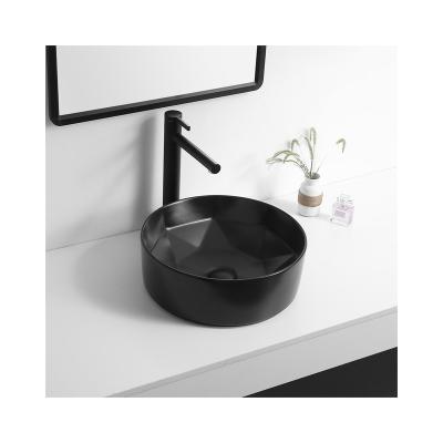 China Quality Assurance Modern Stylish Modern Bathroom Round Countertop Ceramic Vanity Sink for sale