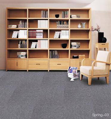 China High Quality Washable Commercial Office Carpet Tiles 50x50 Heavy Traffic PP Carpet Office Flooring PVC Backing Mat for sale