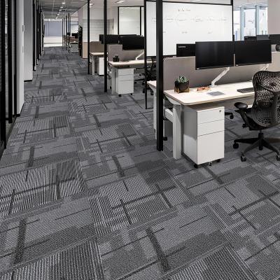 China Home Commercial Washable PP Carpet Office Mat Tile 50x50 for sale