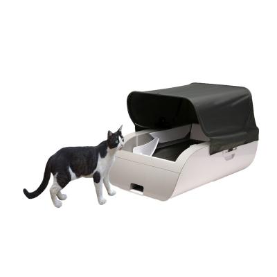 China Cat Toliet MA1-92 Selling Stylish Gray Smart Scoop Free Easy Clean Smart Cat Litter Box With Tent for sale