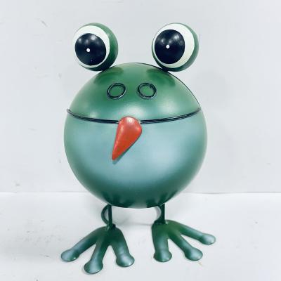 China Art Decor Metal Frog Home Decoration Spring Garden Frog Decoration for sale