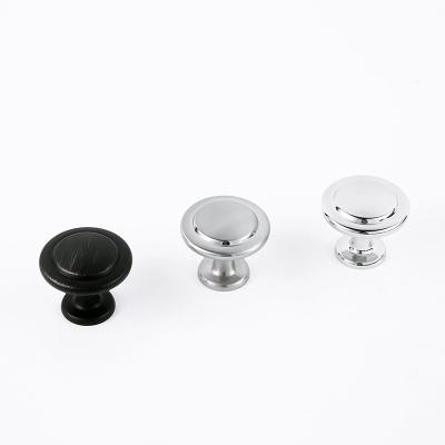 China Modern Minimalist Solid Thickened Round Single-Hole Door Handle Wardrobe Cabinet Door Drawer Cabinet Knobs for sale