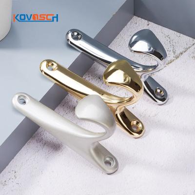 China Wholesale Black Viable Single Hook Single Hole Zinc Alloy Coat Hook European Style Hanging Hook For Indoor Cloakroom for sale