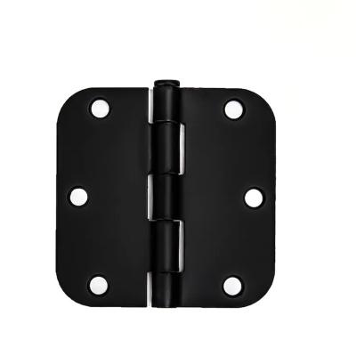 China Durable Steel 3-1/2 Weight Unified in 5/8 Radius Black Residential Door Hinge for sale