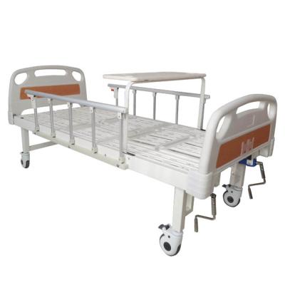 China Cheap price steel medical equipment multifunctional patient manual hospital bed for sale