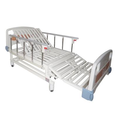 China Cheap price steel medical equipment multifunctional patient manual hospital bed for sale