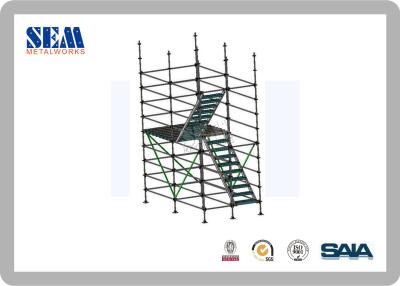 China La inmersión caliente de la construcción Q345 galvanizó el andamio de Ringlock horizontal en venta