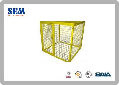 China Powder Coated Steel Metal Racking , Metal Pallet With Square Tube , Top / Bottom Cap for sale