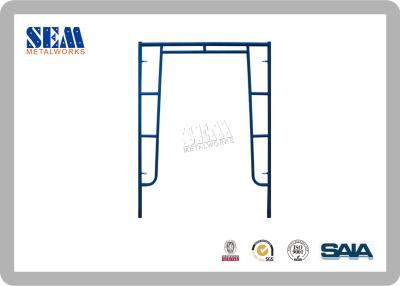 China Walk Through Scaffolding Frames With Od42.9mm And 2.4mm , Powder-Coated for sale