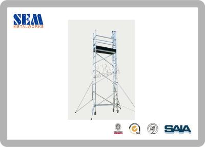 China Aluminum Modular Tower Scaffolding With EN1004 Material, 50.8mm OD And 1.7mm Thickness, movable tower for sale