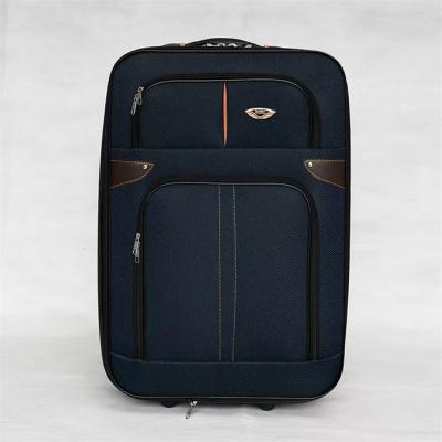 China Unisex Polyester Double Zipper Boarding Case Cabin Luggage Bag Waterproof Suitcase for sale