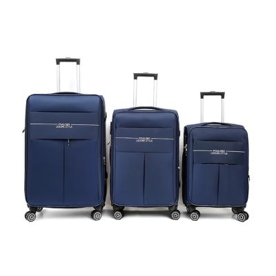 China Hot Selling Oxford Polyester 4 Wheel Spinner Waterproof Soft Luggage With TSA Lock for sale