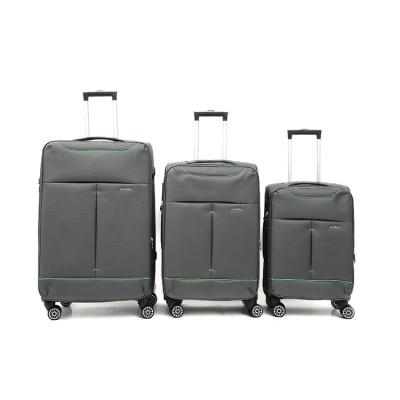 China Oxford OEM/ODM 3 Piece Carry On Polyester Suitcases Luggage Set With Spinner Wheels for sale