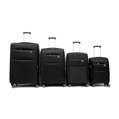 China 2022 Popular Oxford 3 Piece Polyester Suitcase Luggage With Spinning Wheels for sale