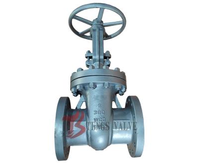 China Cast Steel WCB Metal Seated Gate Valve 6inch 300LB Flanged Manual Valves DN150mm PN50 for sale