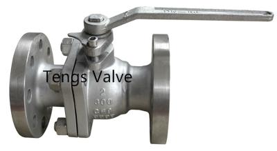 China Cast Stainless Steel 2pc Split Body Side Entry Design Flanged Ends Lever Floating Ball Valve for sale