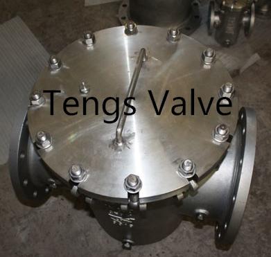 China Quick Opening Strainer, Davit Cover Flanged Industrial Basket Strainer, Steel pipeline Filter for sale