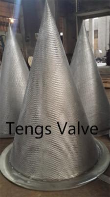 China Big Size Stainless Steel 304 or 316 Temporary Conical Strainer for sale