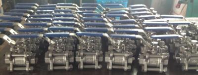 China Cast Steel High Pressure Screwed & NPT Ends 3pc Body Ball Valve for sale