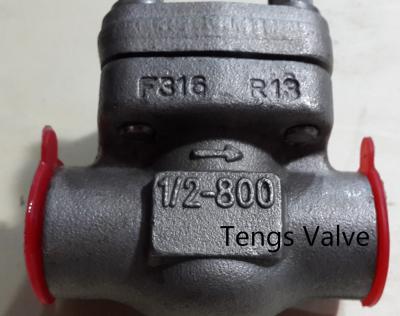 China China F316 Forged Stainless Steel SW and NPT Ends Vertical Lift Check Valve for sale