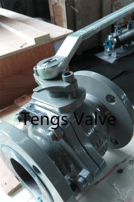 China Cast Steel A216-WCB 2Pc Body Flanged Float Ball Valve for sale