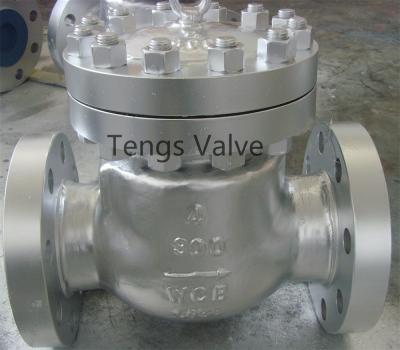 China API 6D Cast Steel Flanged Ends Bolted Cover Swing Check Valve Non-Return Valve Class 900Lbs for sale