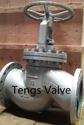 China DIN Standard Stop Valve Flanged Ends Cast Steel Handwheel Globe Valve PN16 - PN40 for sale