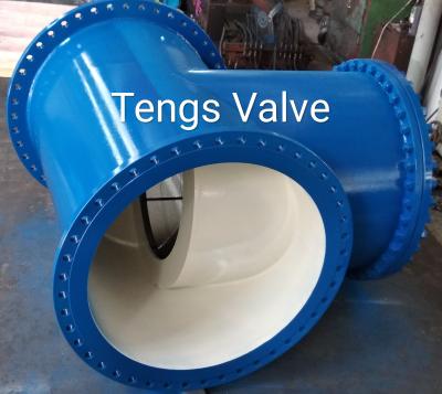 China T Type Strainer, Welded, Carbon Steel,  Fabricated Steel Flanged Ends T Strainers, ANSI 150LB, Large Size for sale