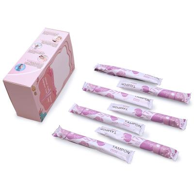 China Cheap Tampon 100% Organic Cotton Vaginal Clean Point Tampon Customized For Women Sanitary Pad Menstrual Sanitary Napkin Wholesale for sale