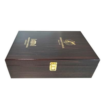 China Recyclable China New Product Wooden Packing Box Luxury Wine Packing Box Gift Box For Wine for sale