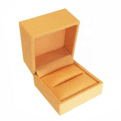 China Jewelry Velvet Jewelry Box Wedding Gift Ring Display Box Pendant Packaging Boxes With Custom Logo for sale