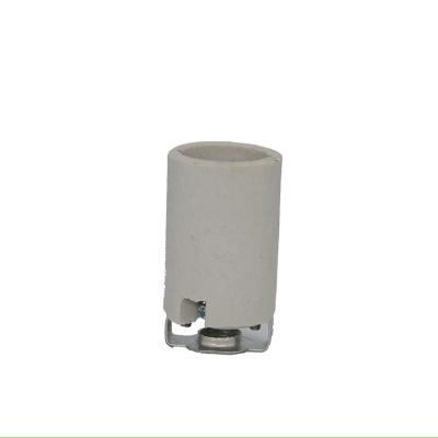 China VIS Accessories Indoor White Ceramic Lamp E14 Self Igniting Self Locking Holder for sale