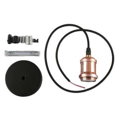 China Factory Wholesale European Style Screw Metal Pendant Lamp Indoor Ceilling Pendant With E27 Thread Lamp Holder for sale