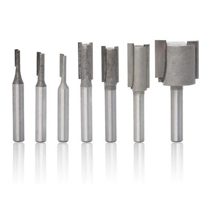 China Tiger Router Bits Solid Carbide Drilling Edge 3 Flute Sizing CNC Wood Router Bit Grooving Cutter End Mill for sale