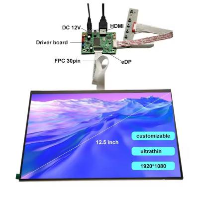 China 12.5 Inch Ultrathin TFT LVDS Sunlight LCD Display Mobile Monitoring Notebook zu verkaufen