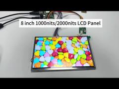 High Brightness Lcd 8inch 2000nits HD BOE Industrial Display