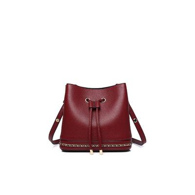 China 2021 Drawstring Bag Fashion Bag Luxury Women's Leather Bucket Bags Genuine Leather Handbags for sale