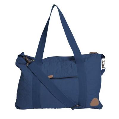 China Wholesale Fashion Shoulder Strap Cotton Handbag Royal Blue Storage Stitched Bag for sale