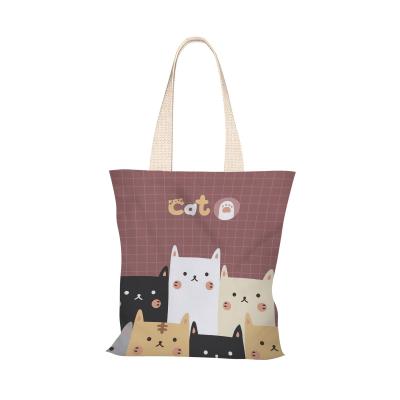 China Reusable Eco-friendly Customized To Recycle Organic Cotton Canvas Tote Shopping Bag With Colorful Printing Logo SEDEX And ​​BSCI ISO Supplie for sale